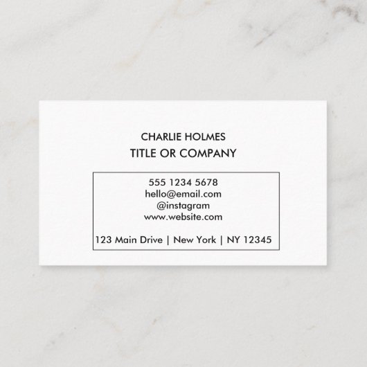 Modern professioneel Visitekaartje met QR-code (Achterkant)