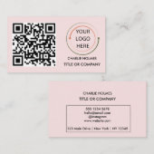 Modern professioneel Visitekaartje met QR-code (Voorkant / Achterkant)