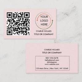 Modern professioneel Visitekaartje met QR-code