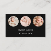 Modern professioneel Visitekaartje met QR-code (Voorkant)