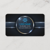 Modern professioneel Visitekaartje met QR-code (Voorkant)