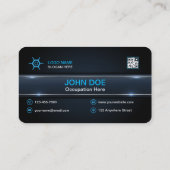 Modern professioneel Visitekaartje met QR-code (Achterkant)