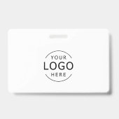 Modern Professioneel Visitekaartje met QR Code ID Badge (Achterkant)