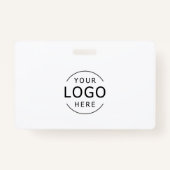 Modern Professioneel Visitekaartje met QR Code ID Badge (Achterkant)