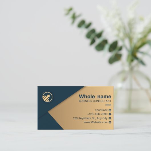 Modern professioneel Visitekaartje voor netwerken (Staand voorkant)