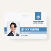 Modern Professioneel Zakelijk Personeel ID Medewer Badge (Voorkant)