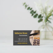 Modern, Professionele, Accountant, Belasting, Reke Visitekaartje (Staand voorkant)