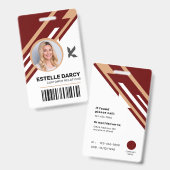 Modern Professionele Bedrijfsidentificatiebadge We Badge (Voor- en achterkant)