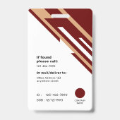 Modern Professionele Bedrijfsidentificatiebadge We Badge (Achterkant)
