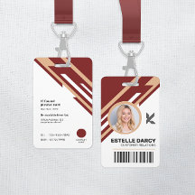 Modern Professionele Bedrijfsidentificatiebadge We