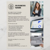 Modern professionele flyer voor financiële dienste (Voorkant)