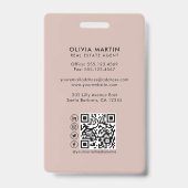 Modern Professionele Foto & Logo van Vastgoed Badge (Achterkant)