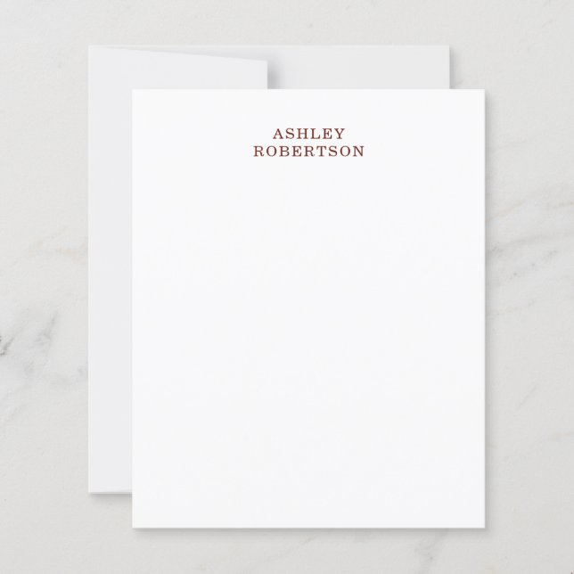 Modern Professionele Minimalistische Eigen Naam (Voorkant)