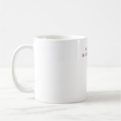 Modern Professionele Minimalistische Eigen Naam Koffiemok (Links)