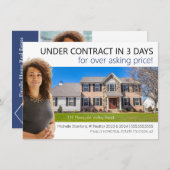 Modern Professionele Realtor net vermeld Briefkaar Kaart (Voorkant / Achterkant)