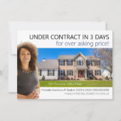 Modern Professionele Realtor net vermeld Briefkaar Kaart (Voorkant)