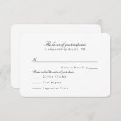 Modern profiel RSVP (Voorkant / Achterkant)