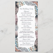 Modern programma voor het huwelijk tussen vrouwen  programmakaart (Achterkant)