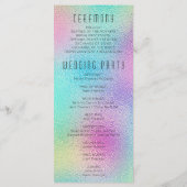 Modern programma voor minimale Folie van metalen Programmakaart (Achterkant)