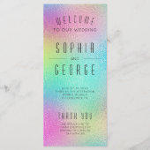 Modern programma voor minimale Folie van metalen Programmakaart (Voorkant)