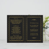 Modern programma voor ridderij met zwarte en goude (Staand voorkant)