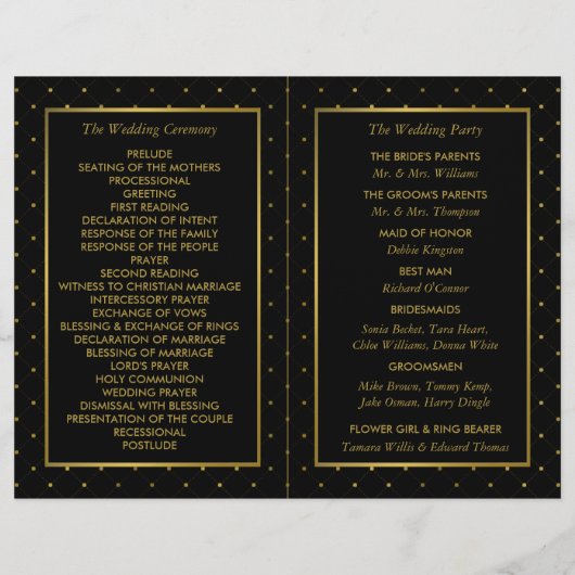 Modern programma voor ridderij met zwarte en goude (Achterkant)