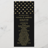 Modern programma voor weddenschappen tussen zwarte programmakaart (Voorkant)