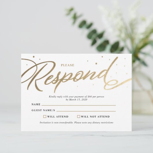 Modern Prom RSVP (Staand voorkant)
