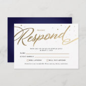 Modern Prom RSVP (Voorkant / Achterkant)