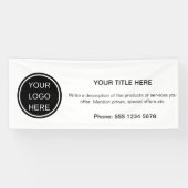 Modern Promotional Business Logo Adverteren Evenem Spandoek (Horizontaal)