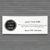 Modern Promotional Business Logo Adverteren Evenem Spandoek