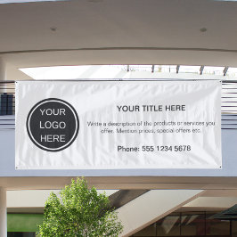 Modern Promotional Business Logo Adverteren Evenem Spandoek