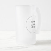 Modern Promotional Upload Your Own Logo to Matglas Bierpul (Voorkant rechts)