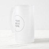 Modern Promotional Upload Your Own Logo to Matglas Bierpul (Voorkant links)