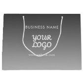 Modern Promotioneel Logo & Tekst | Aanpasbare Kleu Groot Cadeauzakje (Voorkant)