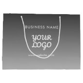 Modern Promotioneel Logo & Tekst | Aanpasbare Kleu Groot Cadeauzakje (Achterkant)