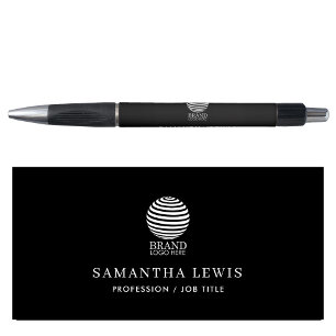 Modern Promotioneel Zakelijk Logo & Naam Zwart Pen