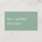 Modern Proofreader Freelance Schrijven Visitekaartje (Voorkant)