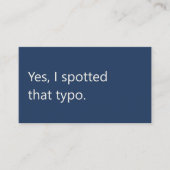 Modern Proofreader Freelance Writing Visitekaartje (Voorkant)