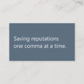 Modern Proofreader Freelancer Minimalistisch  Visitekaartje (Voorkant)