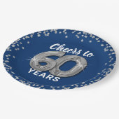 Modern Proost op 60 jaar verjaardag Papieren Bordje (Gekanteld)