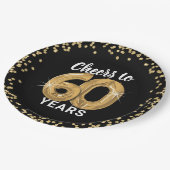Modern Proost op 60 jaar verjaardag Papieren Bordje (Gekanteld)