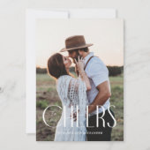 Modern Proost op Nieuwjaar Feestdagenkaart (Voorkant)