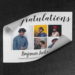 Modern Proud papa | 5 Foto-Afstuderen Poster