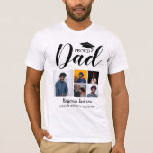 Modern Proud papa | 5 Foto-Afstuderen T-Shirt (Voorkant)
