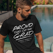 Modern Proud Papa van het Afstudeerder T-shirt