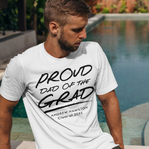 Modern Proud Papa van het Afstudeerder T-shirt