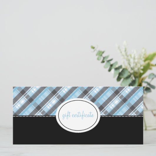 Modern Pset Boutique Style Cadeaucertificaten (Staand voorkant)