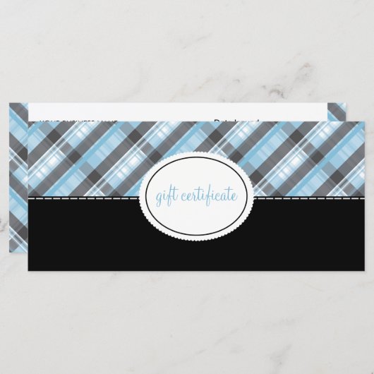 Modern Pset Boutique Style Cadeaucertificaten (Voorkant / Achterkant)