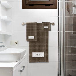 Modern Pset Brunette Bath-handdoekset Bad Handdoek